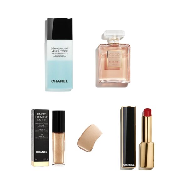 NEW CHANEL COCO MADEMOISELLE, Rouge Lipstick, LAQUE Eyeshadow (value $283+) - Picture 1 of 7